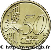 50 Euro Cents reverse