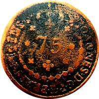 75 Réis obverse