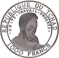 1000 Francs CFA obverse