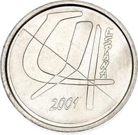 5 Pesetas obverse
