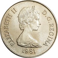 ½ Crown obverse