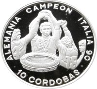 10 Córdobas reverse