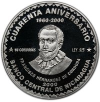 50 Córdobas reverse