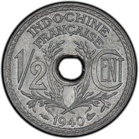 ½ Cent reverse