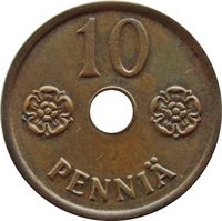 10 Pennia reverse