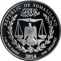 1000 Shillings obverse