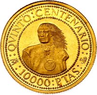 10000 Pesetas reverse
