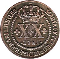 20 Réis obverse