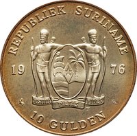10 Guilders obverse