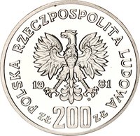 200 Zlotys obverse