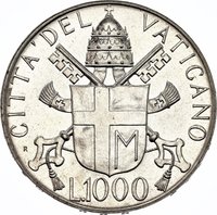 1000 Lire reverse