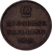 2 Rigsbankskilling reverse