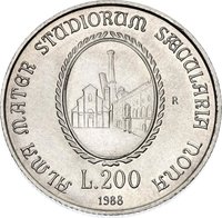 200 Lire reverse