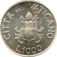 1000 Lire reverse
