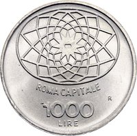 1000 Lire reverse