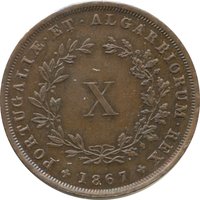 10 Réis reverse