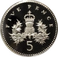 5 Pence reverse