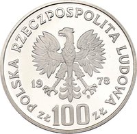 100 Zlotys obverse