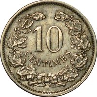 10 Centimes reverse