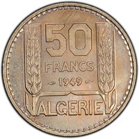 50 Francs reverse