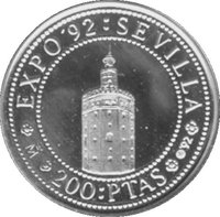 200 Pesetas reverse
