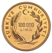 100000 Lira obverse