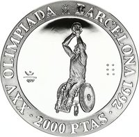 2000 Pesetas reverse