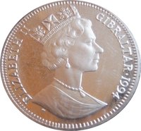 ½ Crown obverse