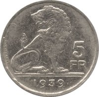 5 Francs obverse