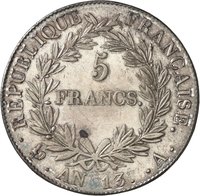5 Francs reverse
