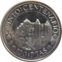 100 Pesetas reverse