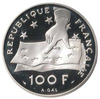 100 Francs reverse