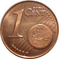 1 Euro Cent reverse