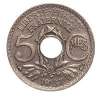 5 Centimes reverse