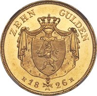 10 Gulden reverse