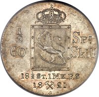 ½ Speciedaler reverse