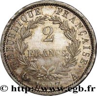 2 Francs reverse
