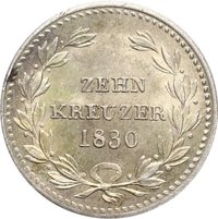 10 Kreuzers reverse