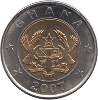 1 Cedi obverse