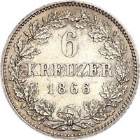 6 Kreuzers reverse
