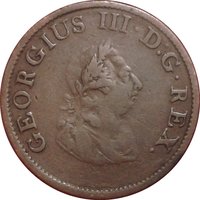 ½ Penny obverse