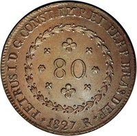 80 Réis obverse