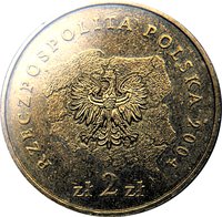 2 Zlotys obverse