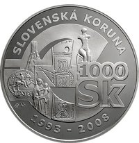 1000 Korún reverse