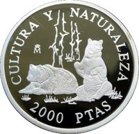 2000 Pesetas reverse