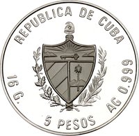 5 Pesos obverse