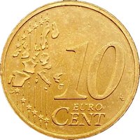 10 Euro Cents reverse