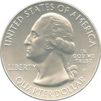 ¼ Dollar obverse