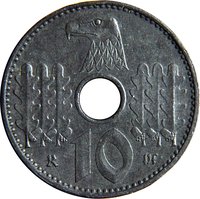 10 Pfennigs reverse