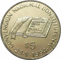 5 Pesos reverse